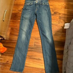 7 For All Mankind Dark Blue Straight Leg Jeans‎ size 28